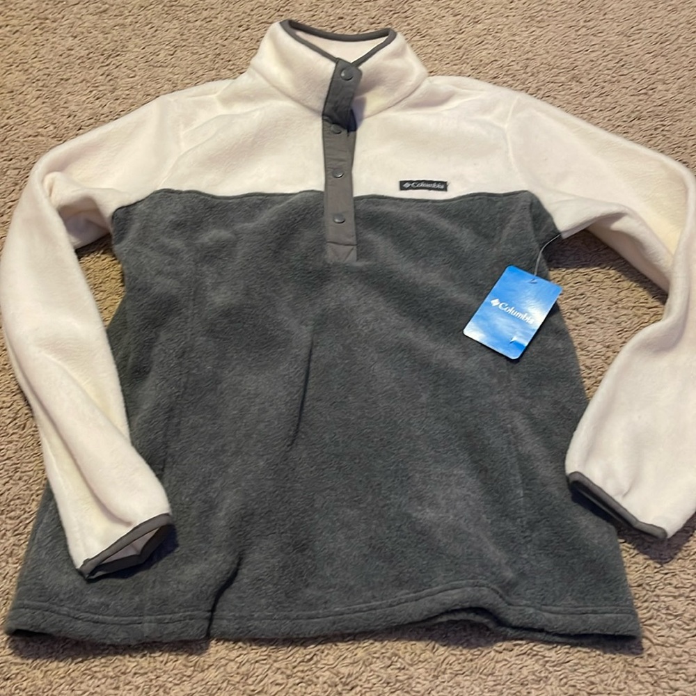 NWT Columbia quarter button up fleece